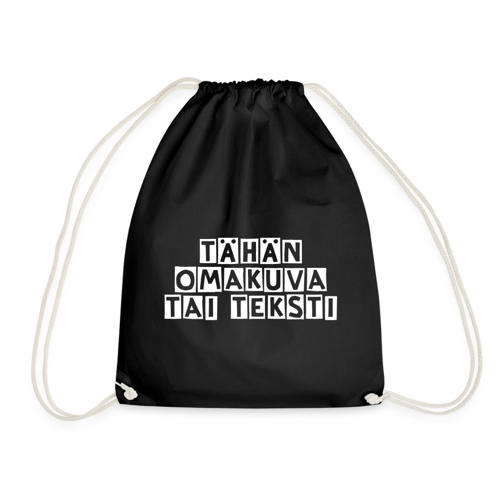 Jumppakassi omalla kuvalla - musta