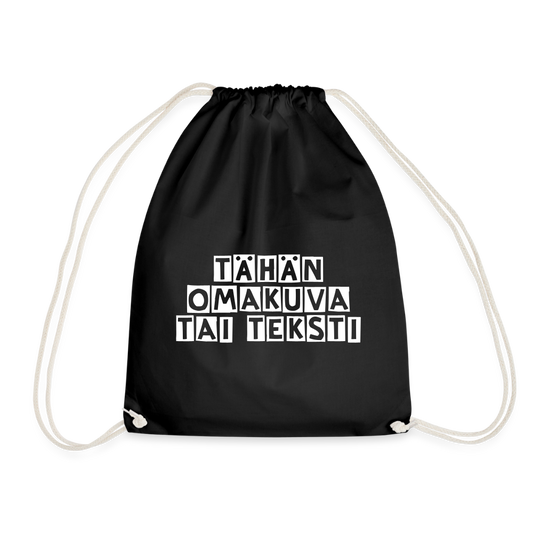 Jumppakassi omalla kuvalla - musta