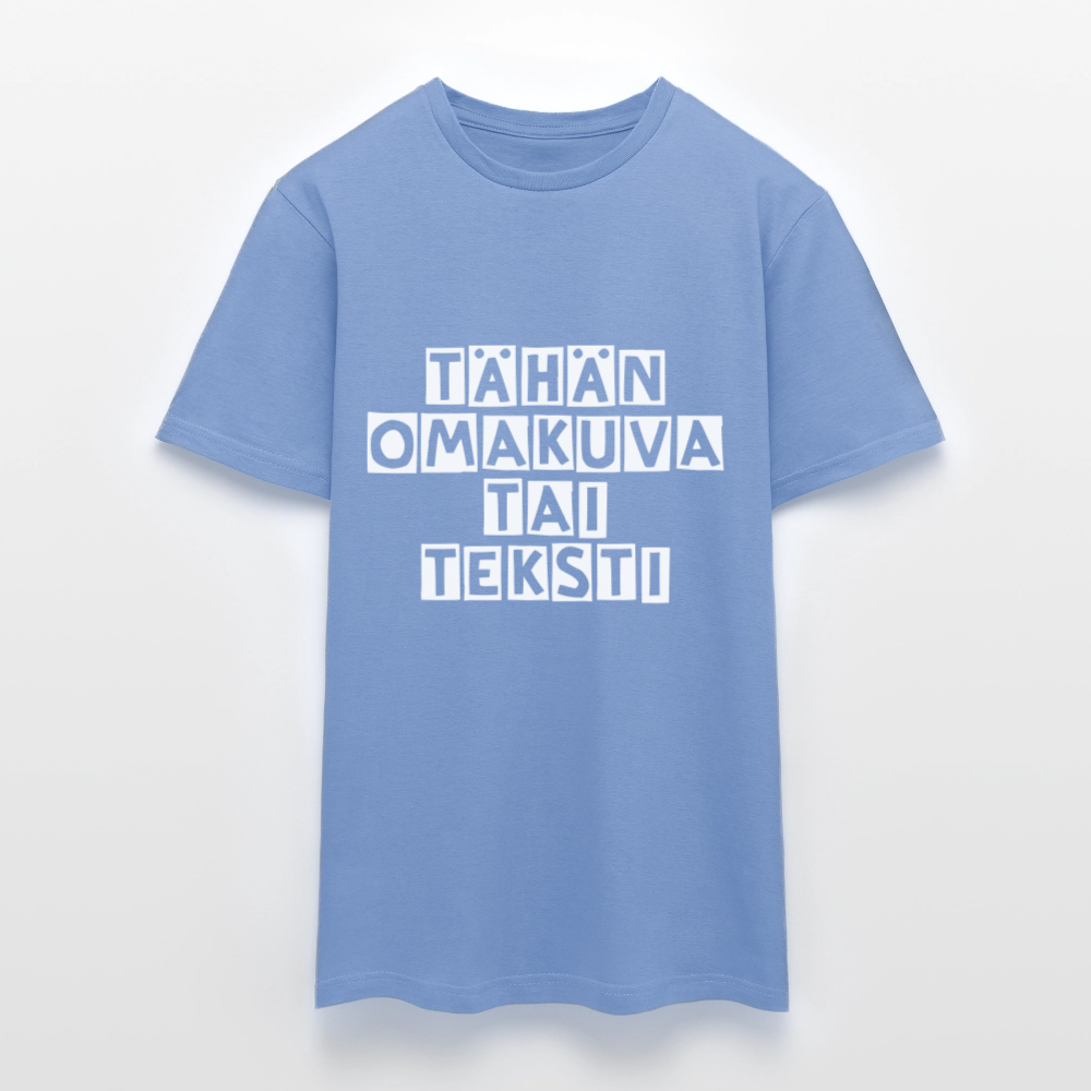 Miesten t-paita omalla kuvalla - carolina blue